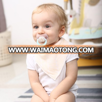 Waimaotong whole sale baby bibs plain white for drooling and teething